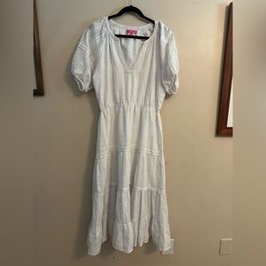 Betsey Johnson White Short Sleeve Dress